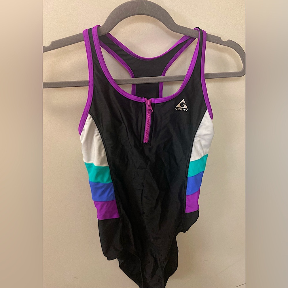 Vintage Gerry swimsuit with matching skirt